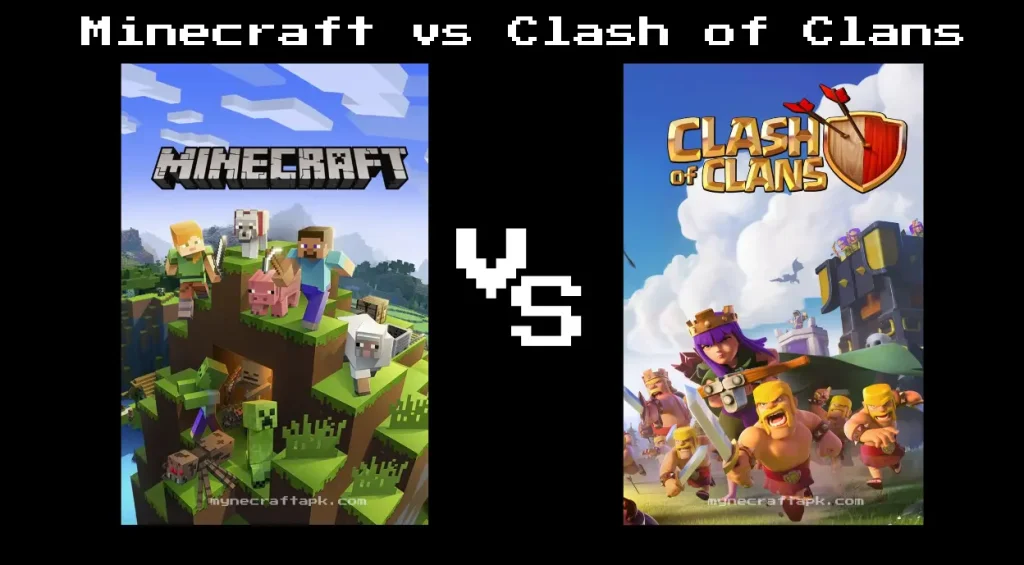 minecraft vs clash of clans