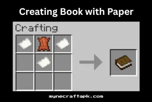 creating book with paper in minecraft
